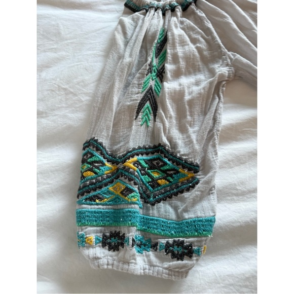 Biya Johnny Was Gauze Embroidered Blouse - Picture 8 of 8